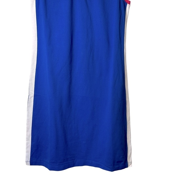 Izod Color Block Polo Mini Tennis Dress Blue Pink White NWT Medium IKU601 - Picture 3 of 12